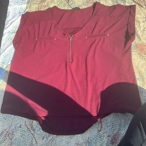 Burgundy Blouse